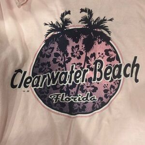 Clearwater beach Florida crop top size L XL vintage